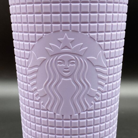 Starbucks Lilac Lavender Matte Grid 24oz Tumbler - Picture 2 of 8